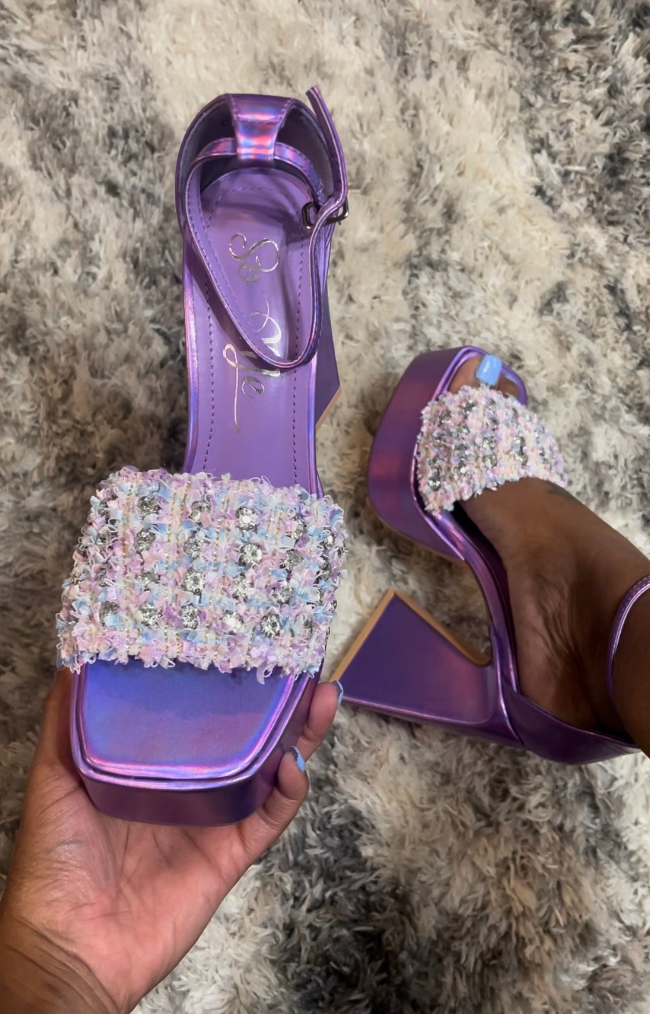 Purple Carole heel