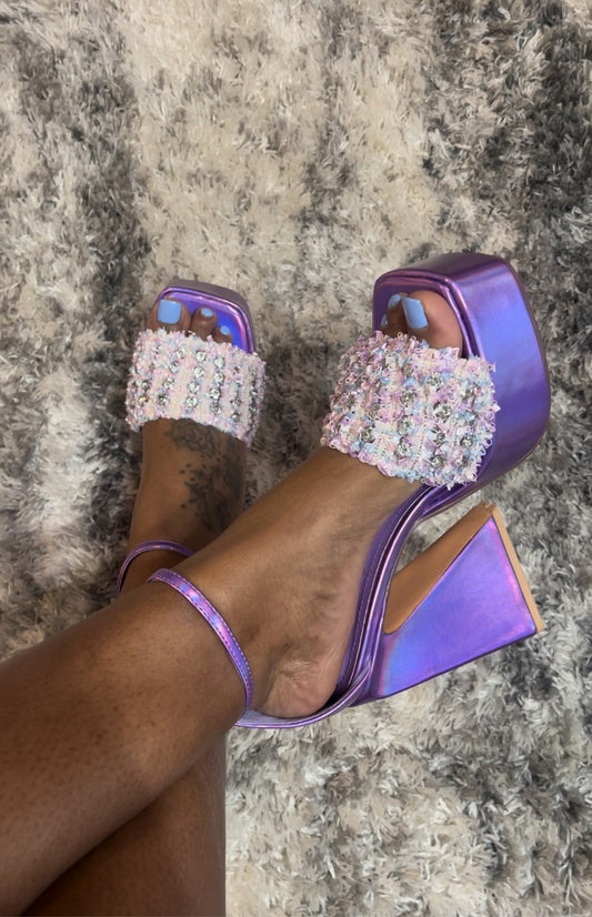 Purple Carole heel